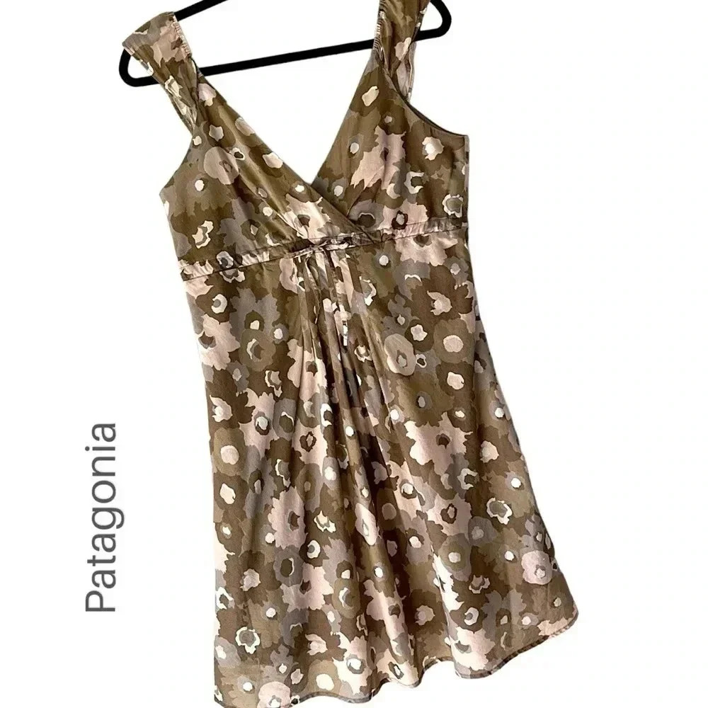 PATAGONIA NWOT | WATER GIRL ORGANIC COTTON
SLEEVELESS FLORAL
DRESS | MEDIUM